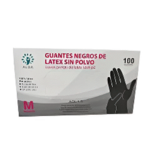 Guantes látex Negros sin polvo