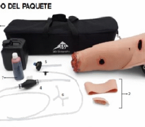 Pierna simulador de entrenamiento control de HEMORRAGIAS
