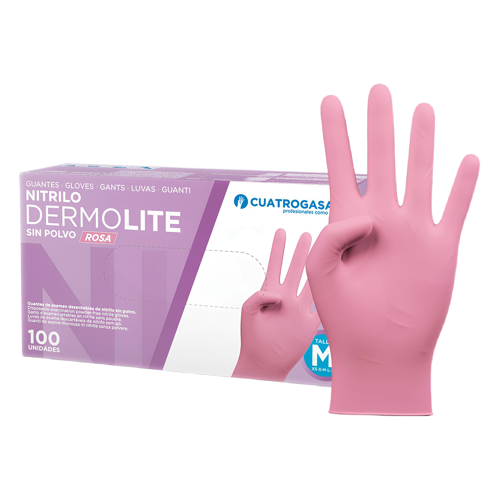 Guantes de Nitrilo Rosa FINO