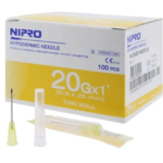 Agujas Nipro 20G 0,90mm x 25mm