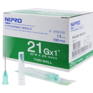 Agujas Nipro 21G 0,80mm x 25mm