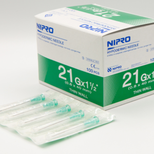 Agujas Nipro 21G 1/2 0,80mm x 40mm
