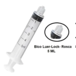 Jeringa 5ml de 3 cuerpos con rosca Luer Lock Nipro